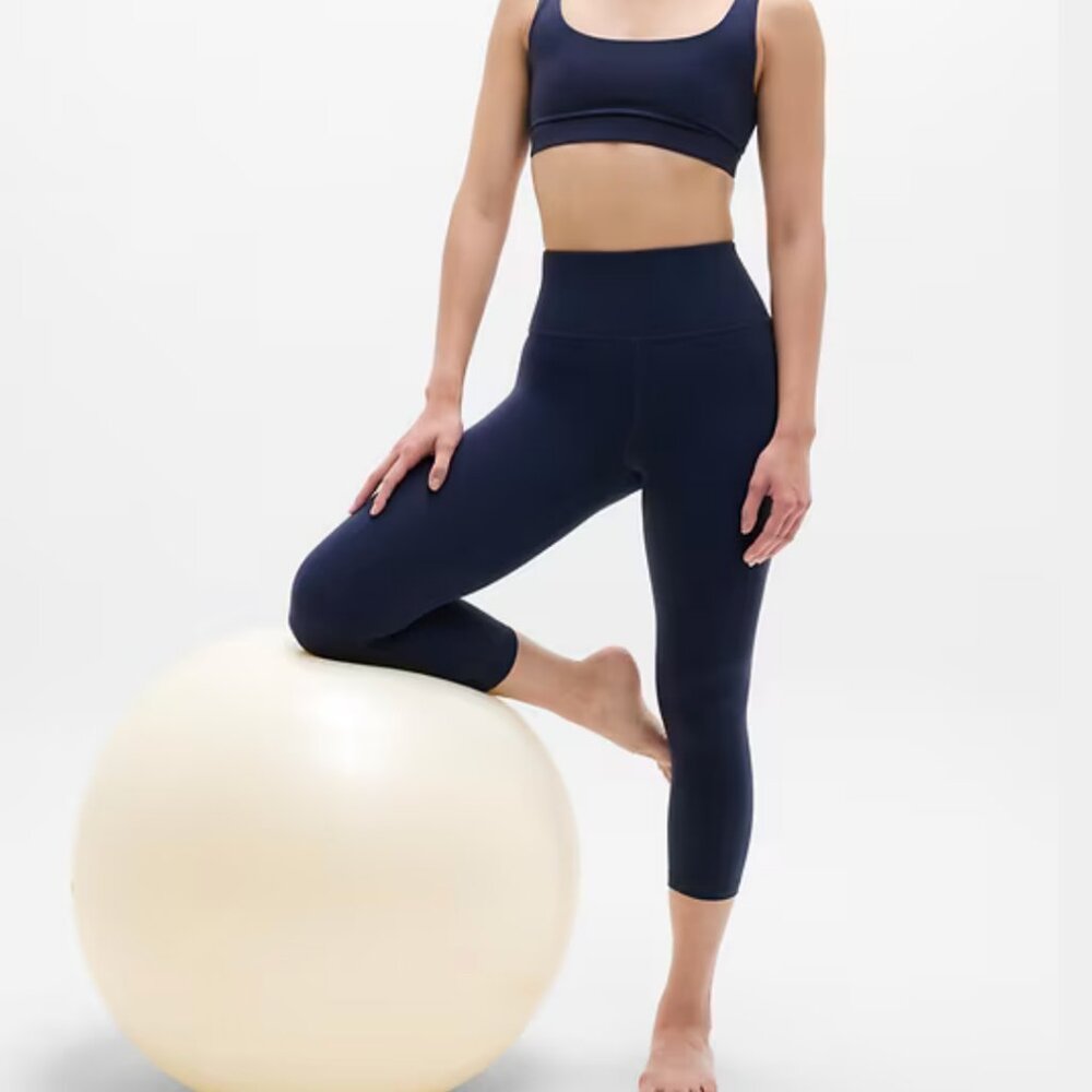 Athleta Elation Ultra High Rise Capri Navy S